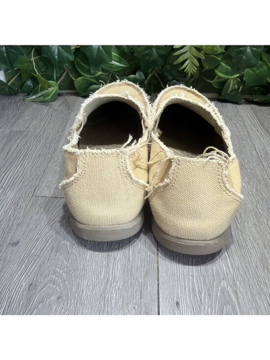 Crocs Mens Santa Cruz Loafers Shoes Size 10 Tan Canvas Slip On Triple Comfort main image 7